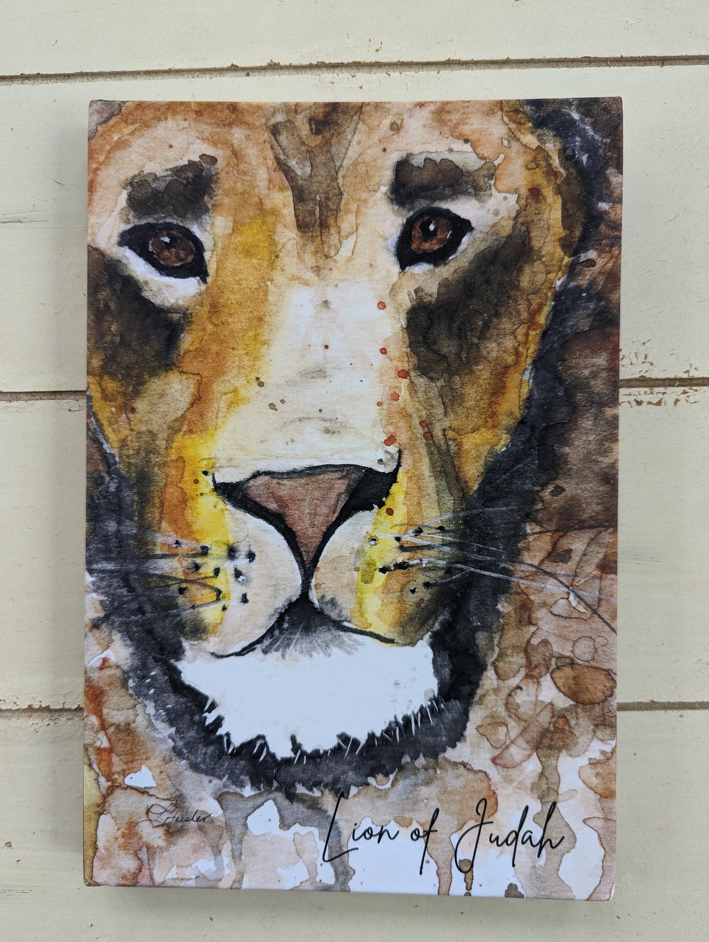 Sermon and Bible Study note-taking journal book with art by Laura Heisler Studios.