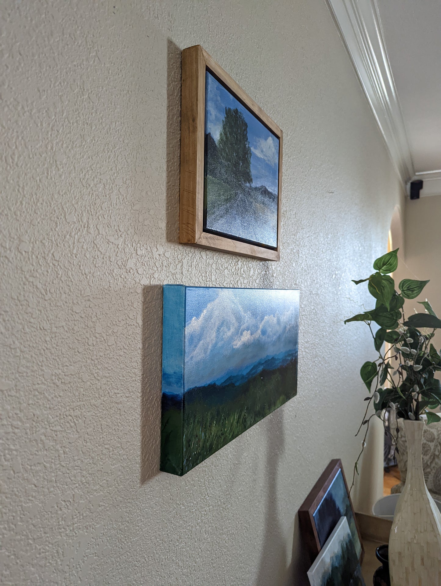acrylic painting of blue ridge parkway north carolina laura heisler studios