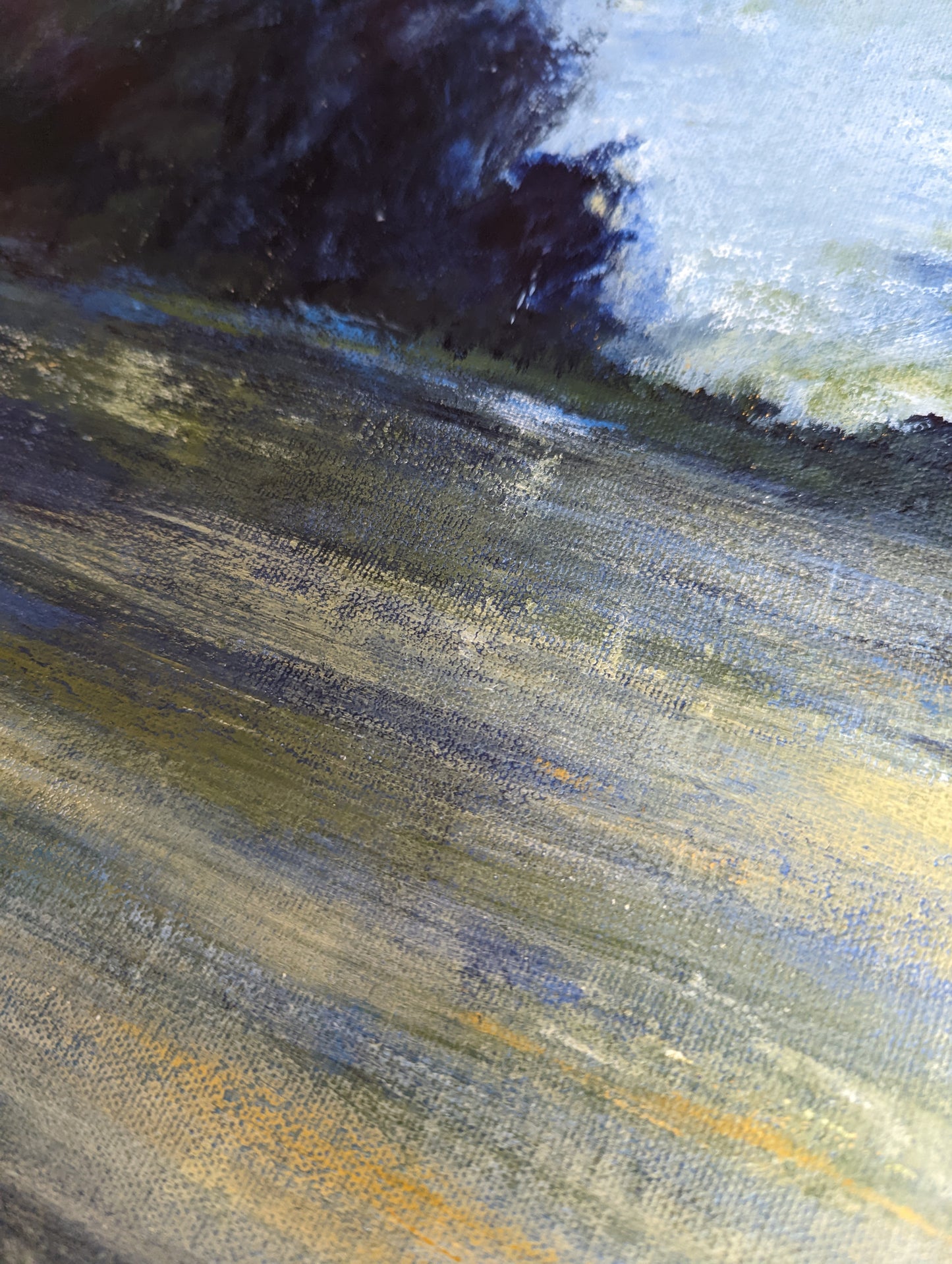 acrylic painting reflections of ridgecrest laura heeisler studios