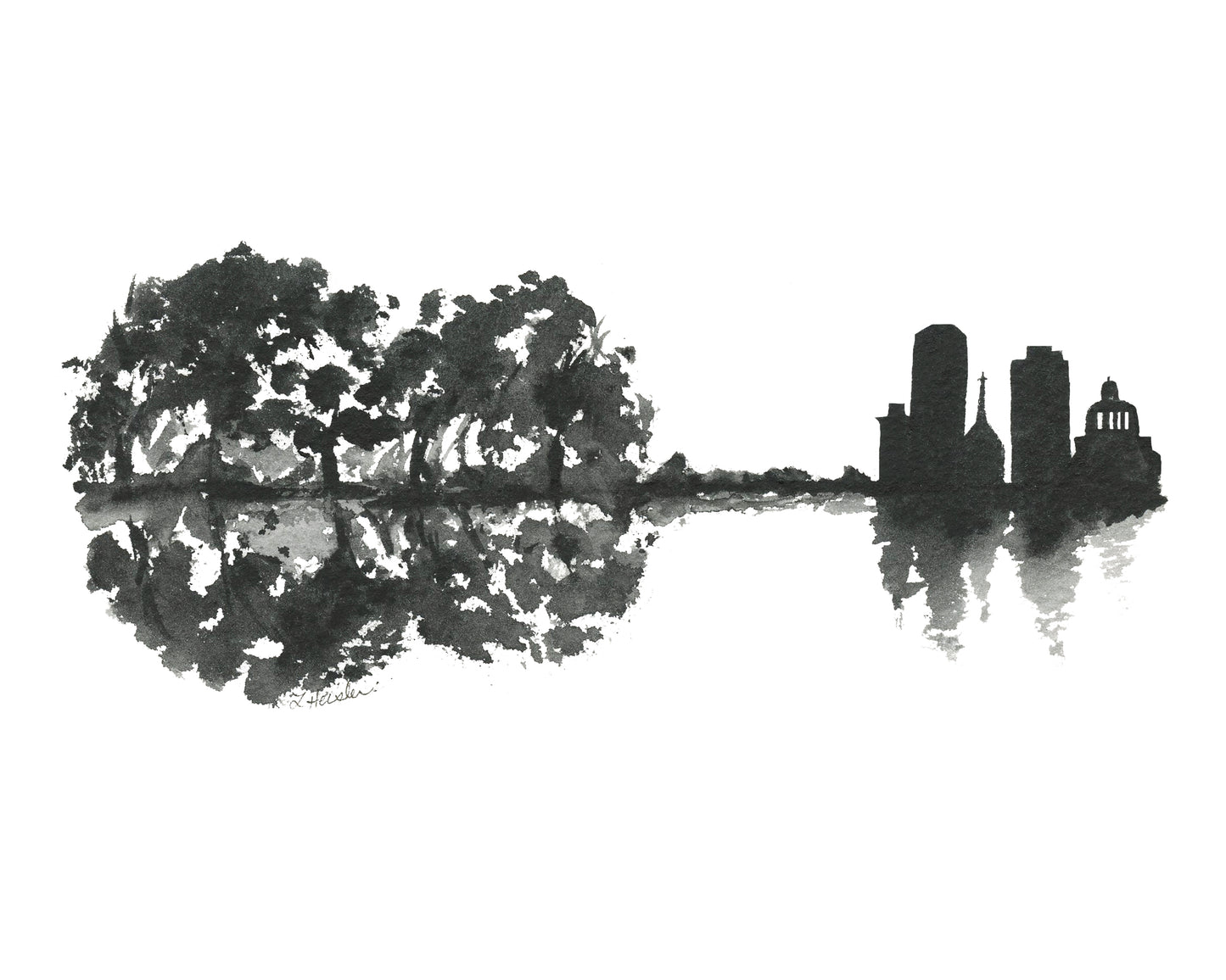 Lexington Skyline Giclee Print