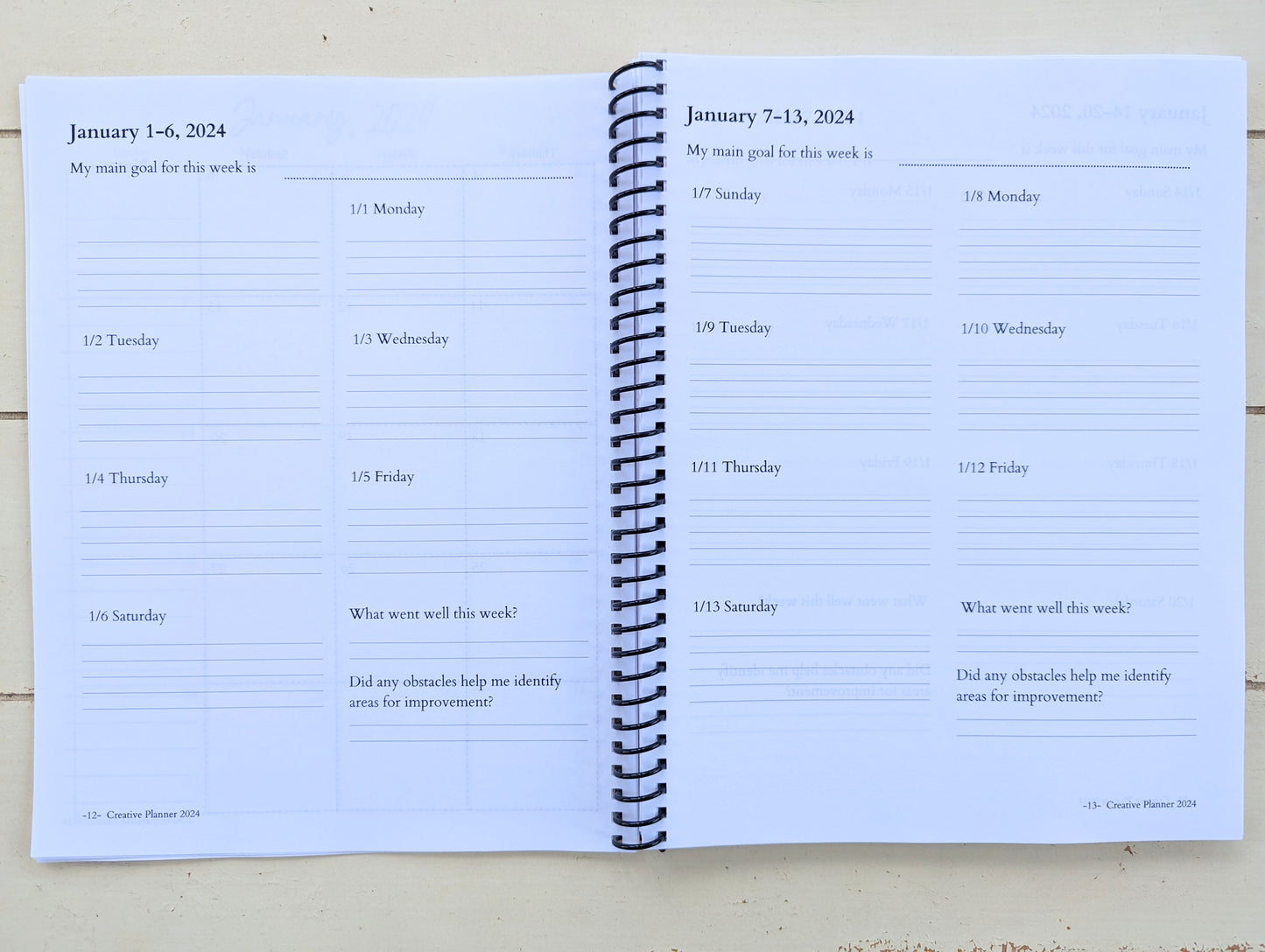 2024 Creative's Planner, A Planner for Small Business Creatives - DOWNLOADABLE VERSION