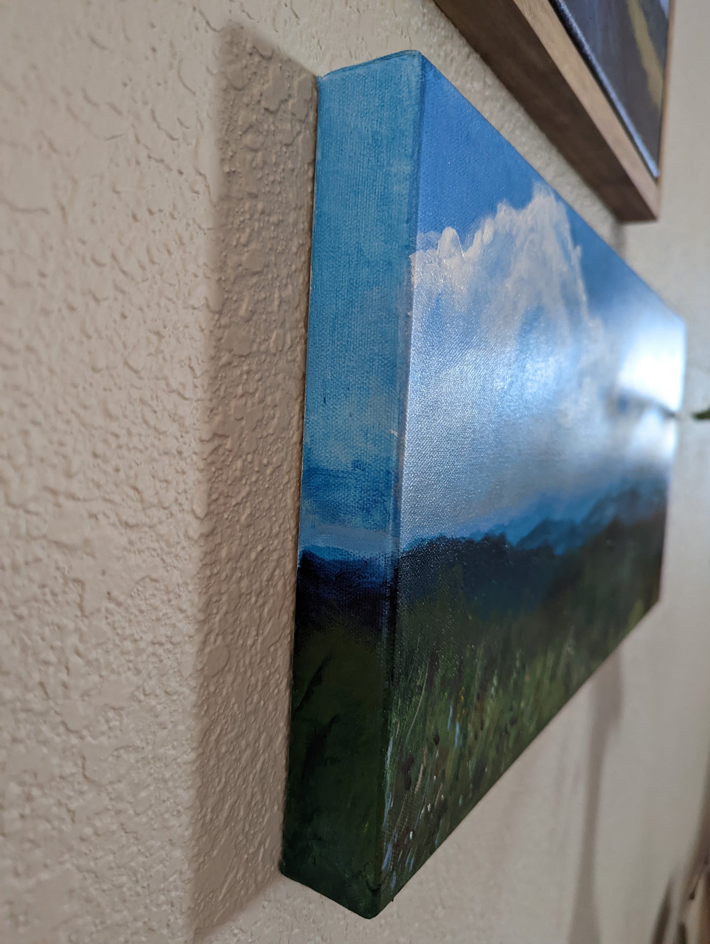 acrylic painting of blue ridge parkway north carolina laura heisler studios