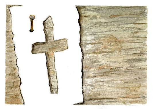 Paper Cross Giclee Print