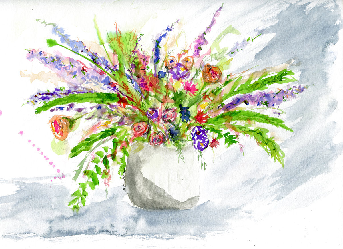 Large Floral Giclee Print