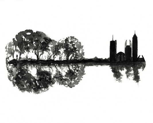 Atlanta Skyline Giclee Print