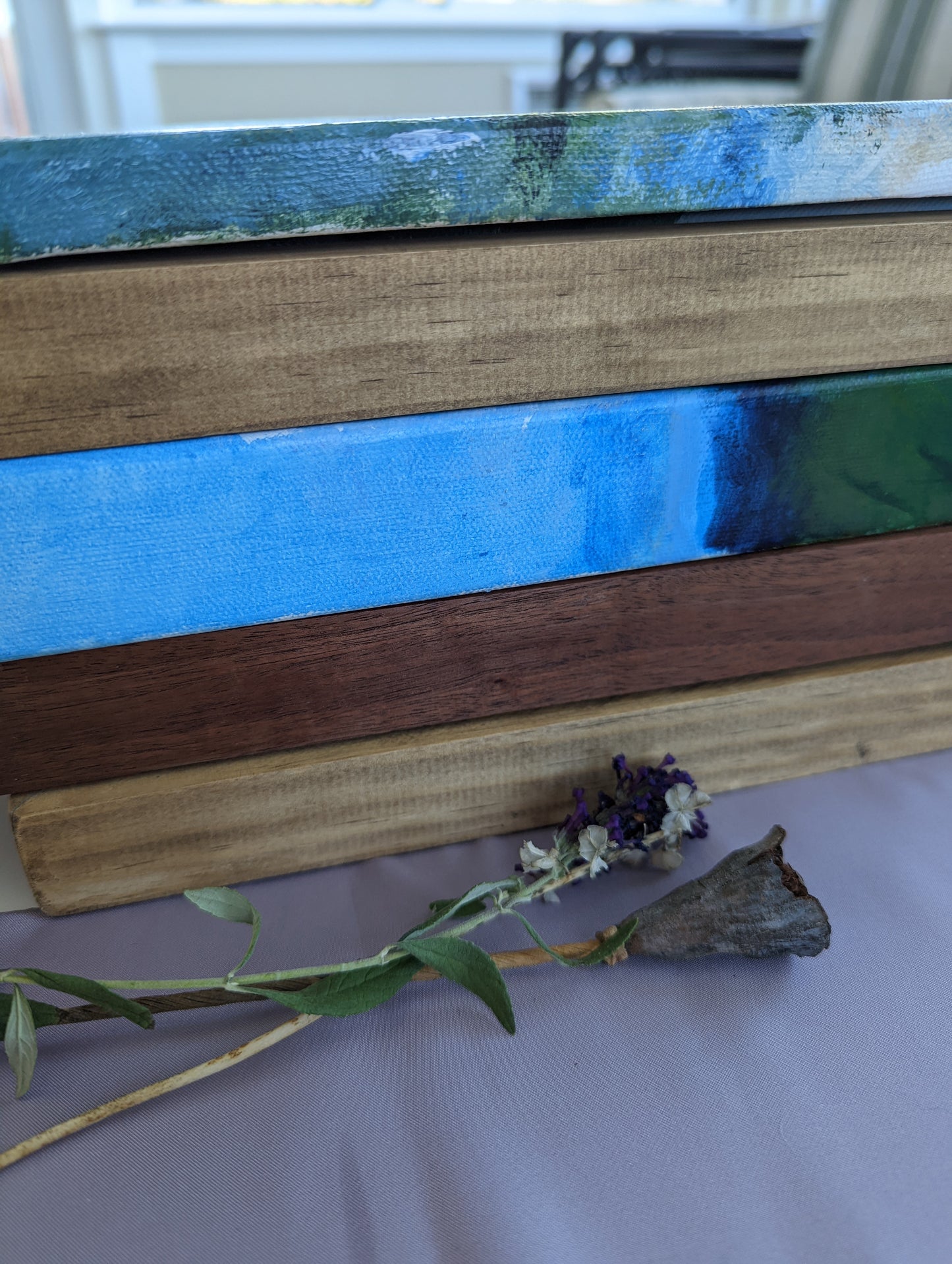 pastoral collection wood samples for frames laura heisler studios